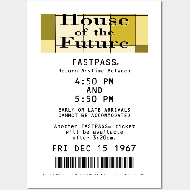 House of the Future Fastpass Wall Art by Florida Project
